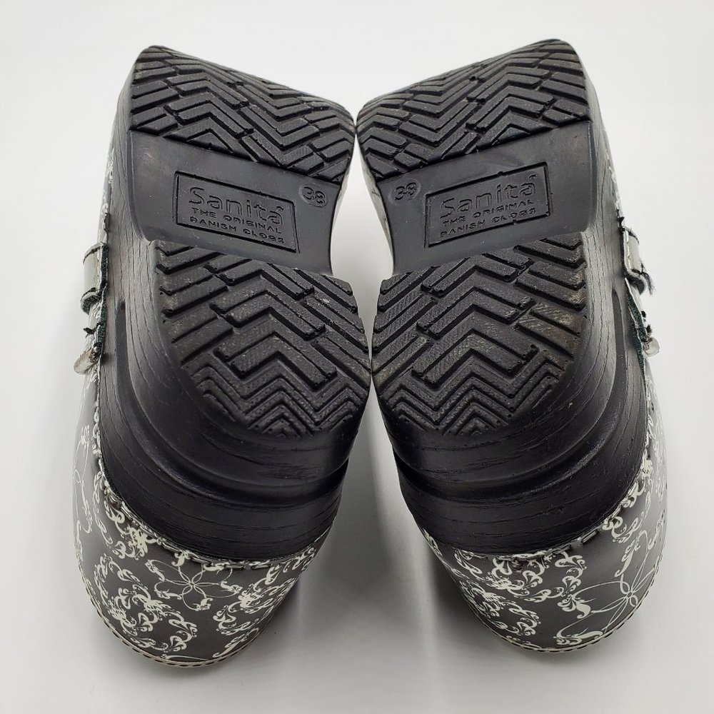 Sanita Danish Black & White Clogs - Picture 11 of 16